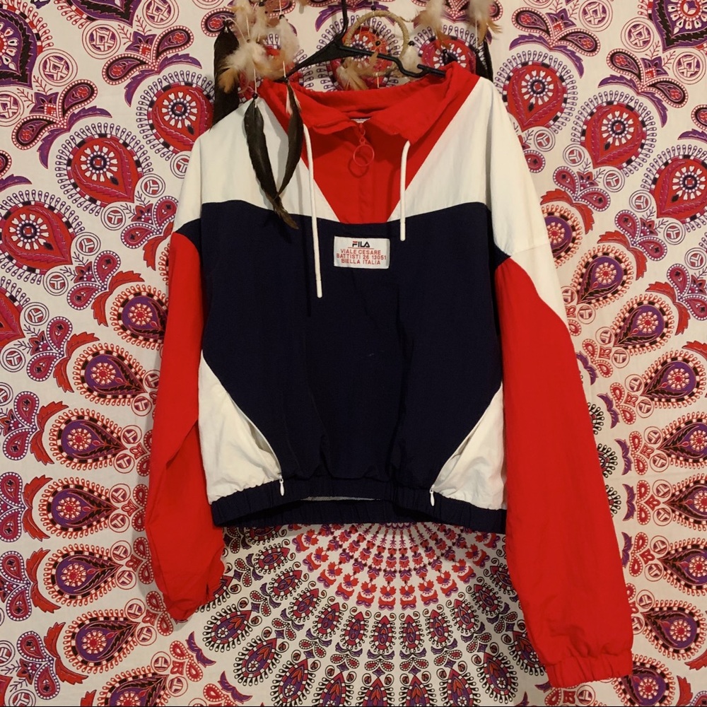 Italian FILA Cropped Windbreaker